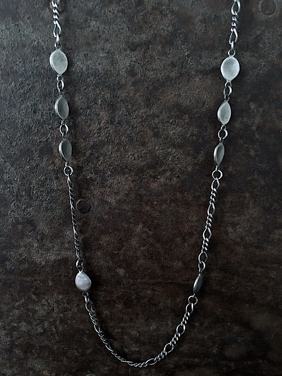 Brushed Coin Necklace