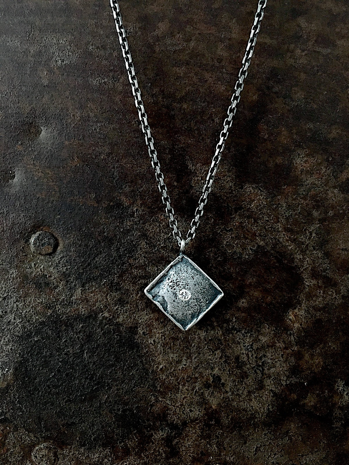 Stone Diamond Pendant