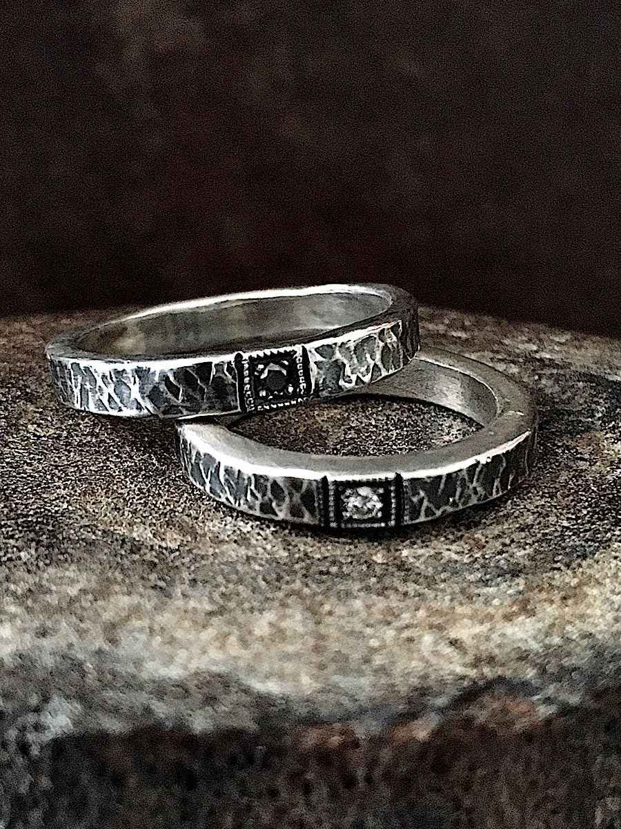 triangular diamond ring