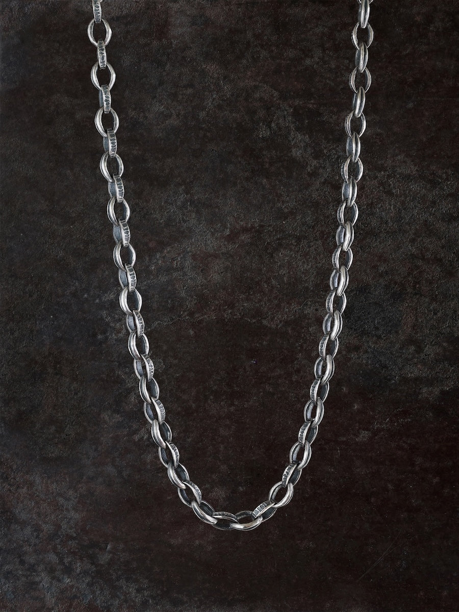Handmade Sterling Silver Chain Link Necklace necklace Mens Jewelry Womens Jewelry
