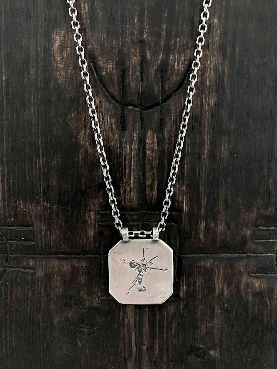 The cedar tree has long been associated with strength and longevity. It's the heart of the  that we etched here on our 925 sterling silver pendant.