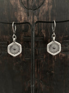 Our etched 925 sterling silver Coral Diamond earrings from an illustration of coral with black diamonds. Mens Jewelry Womens Jewelry