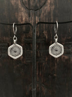 Coral Black Diamond Earrings