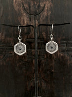 Coral Black Diamond Earrings