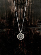 Coral Diamond Pendant