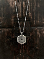 Coral Diamond Pendant