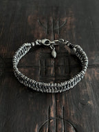 Crushed Beaded Bar Bracelet