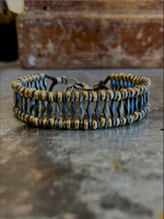 Crushed Beaded Bar Bracelet