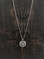 Coral Diamond Pendant