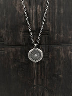 Coral Diamond Pendant