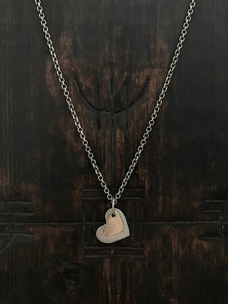 Double Heart Mini Pendants