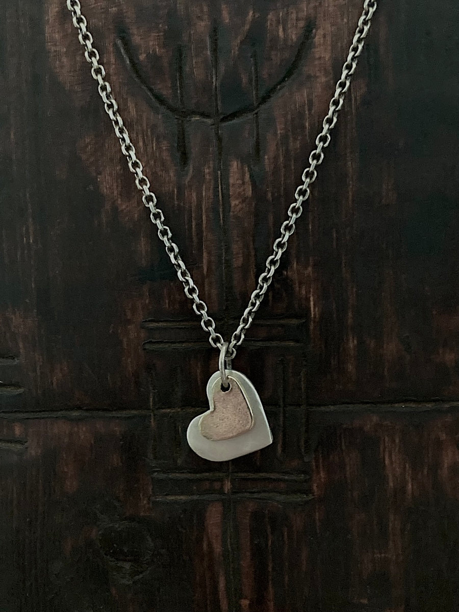 Double Heart Mini Pendants