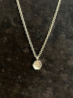 Hex Pendant 14k