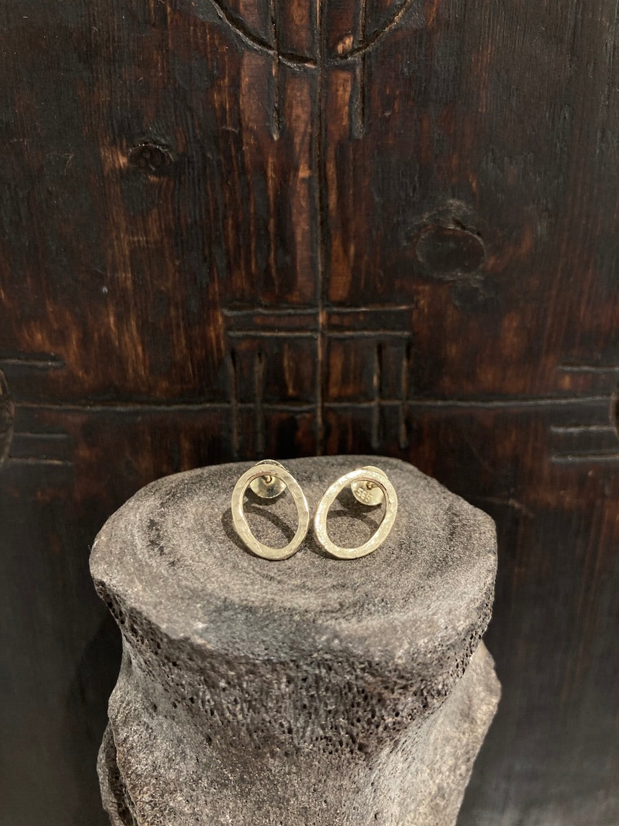 Mini Hammered Oval Posts