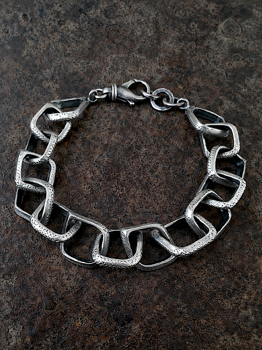 Open Diamond Link Bracelet