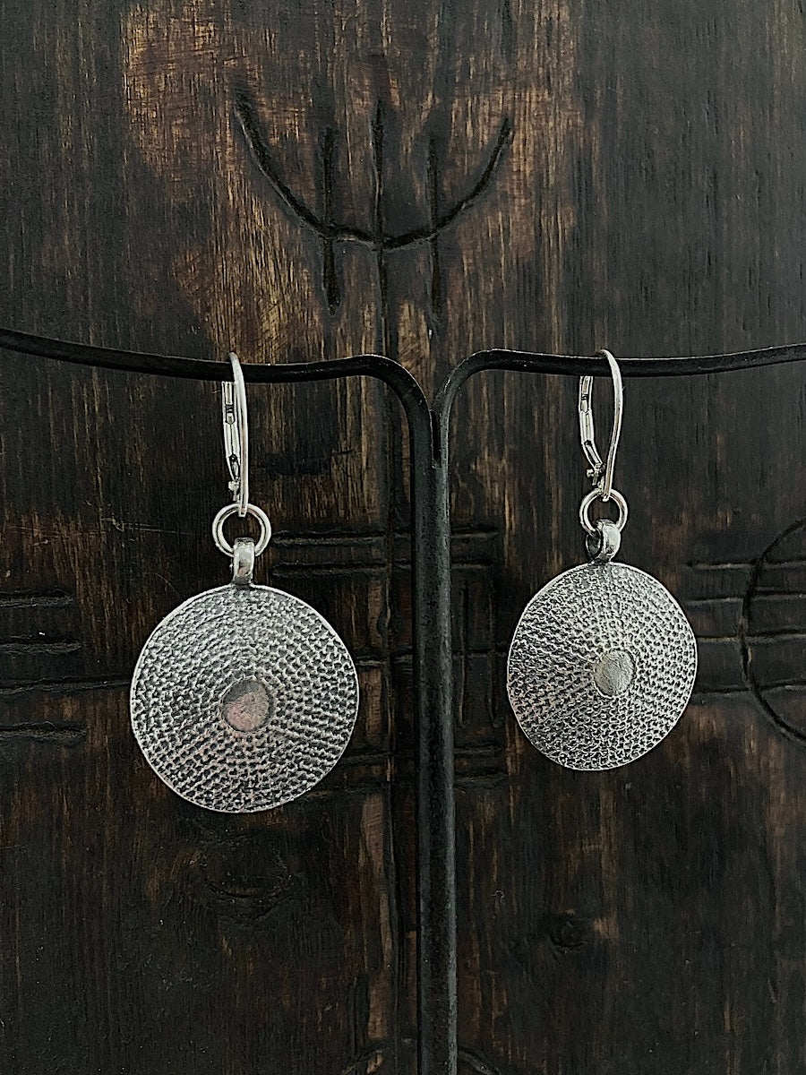 Silver Shield Earrings