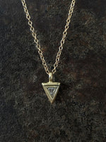 Tri Diamond Pendant Gold