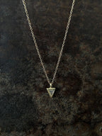 Tri Diamond Pendant Gold
