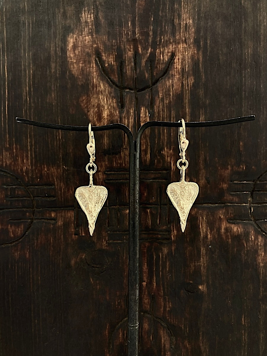 Viking Heart Earrings 14k
