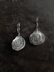 Laurel Abstract Coin Earrings