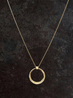 Solar Eclipse Pendant 14k Gold