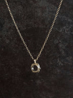 Spun Circle Thin Pendant 14k Gold