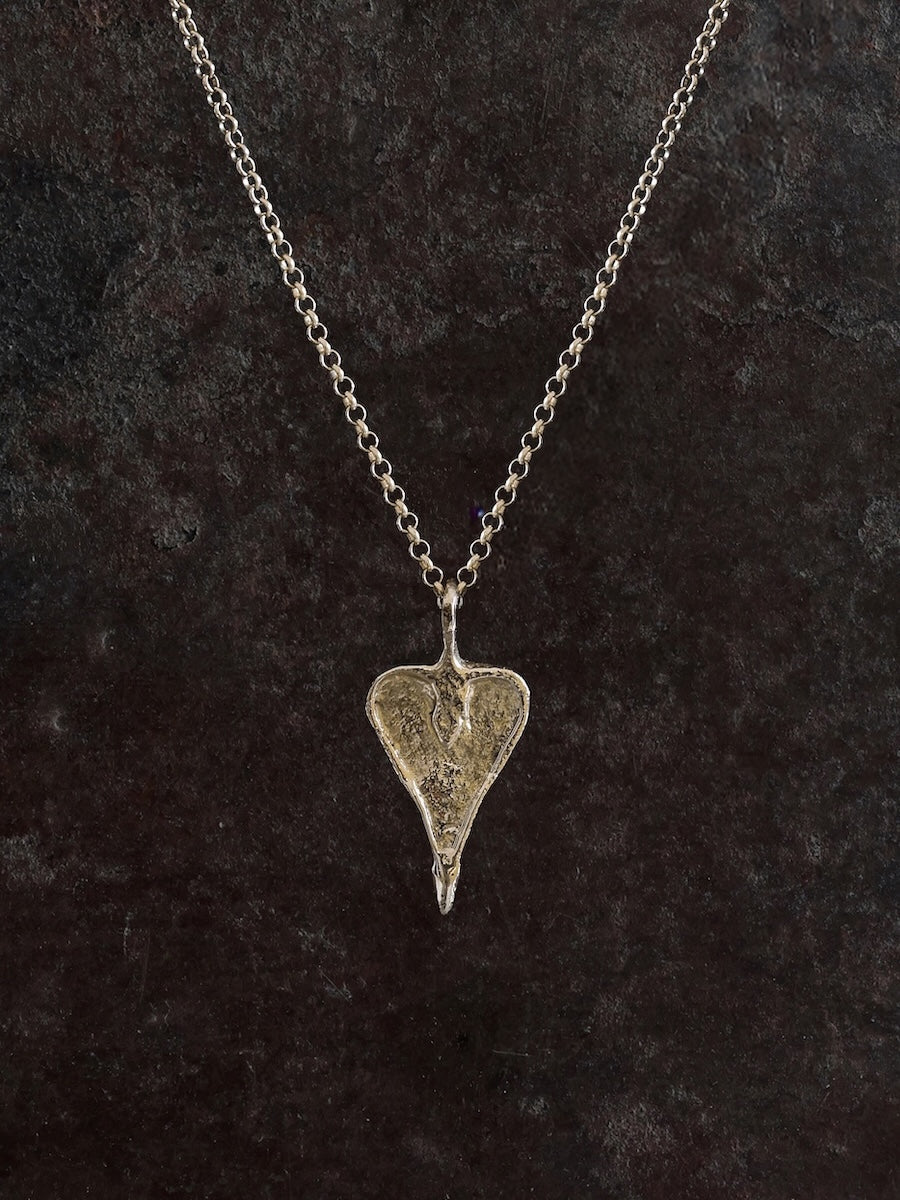 Viking Heart Pendant 14k Gold
