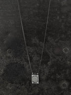 Arabesque Diamond Pendant Silver