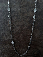 Brushed Coin Necklace