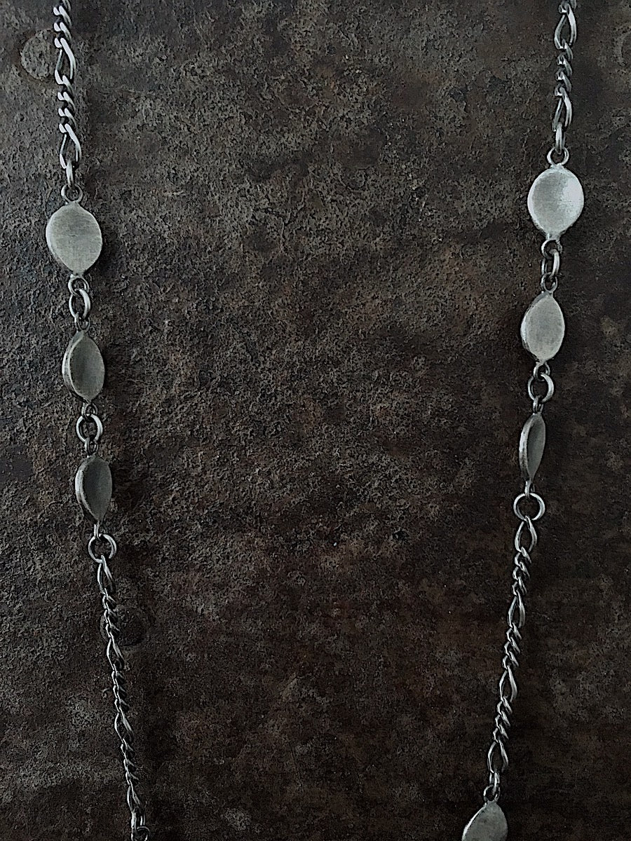 Brushed Coin Necklace
