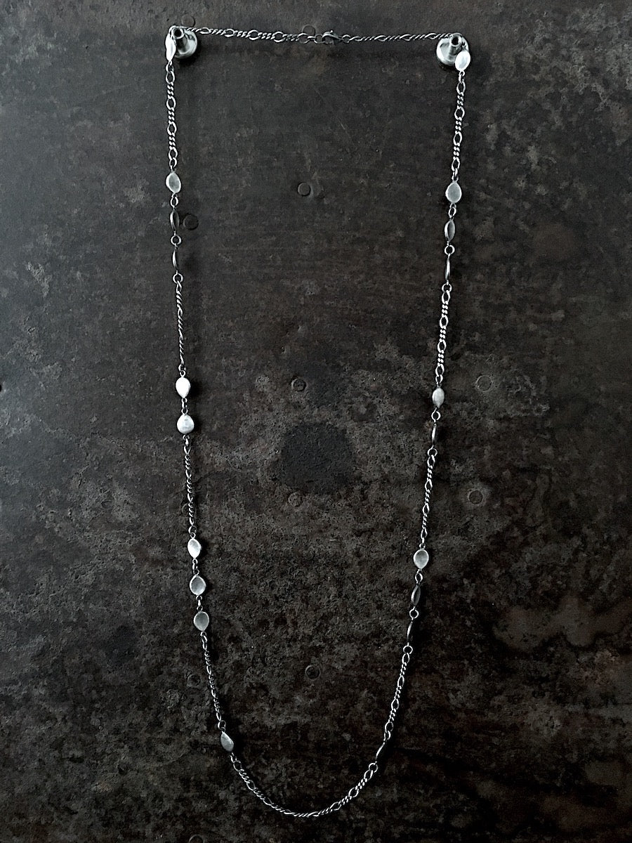Brushed Coin Necklace