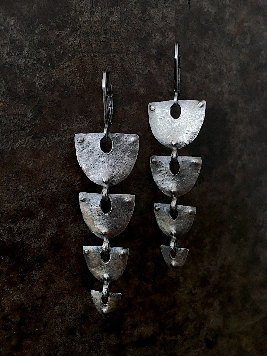 Silver Cascade Earrings