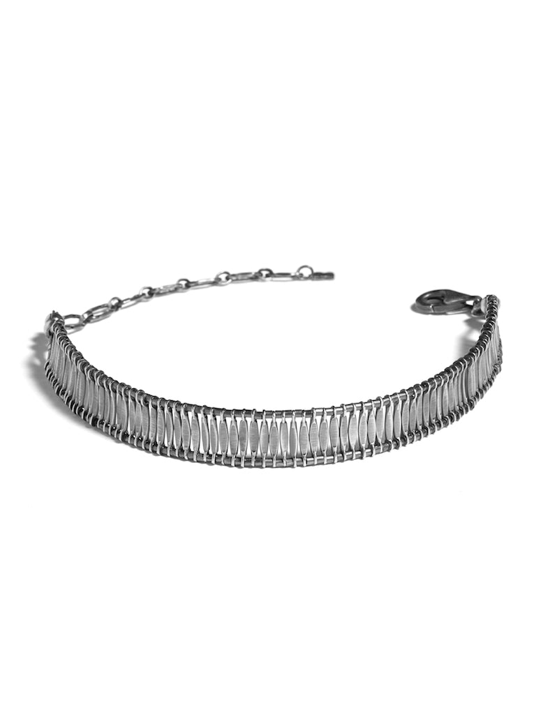 Crushed Silver Bracelet (aged)