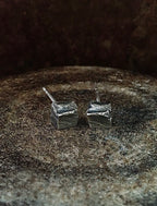 Cube Studs Silver