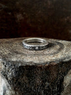 Round Hammered Stacking Ring