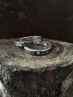 Round Hammered Stacking Ring