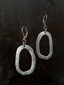 Hammered Hoop Earrings