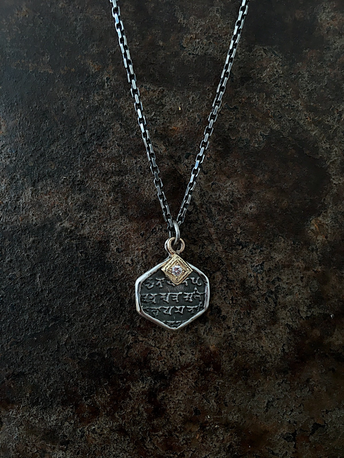 Heart Sutra Double Pendant