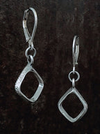 Open Diamond Link Earrings