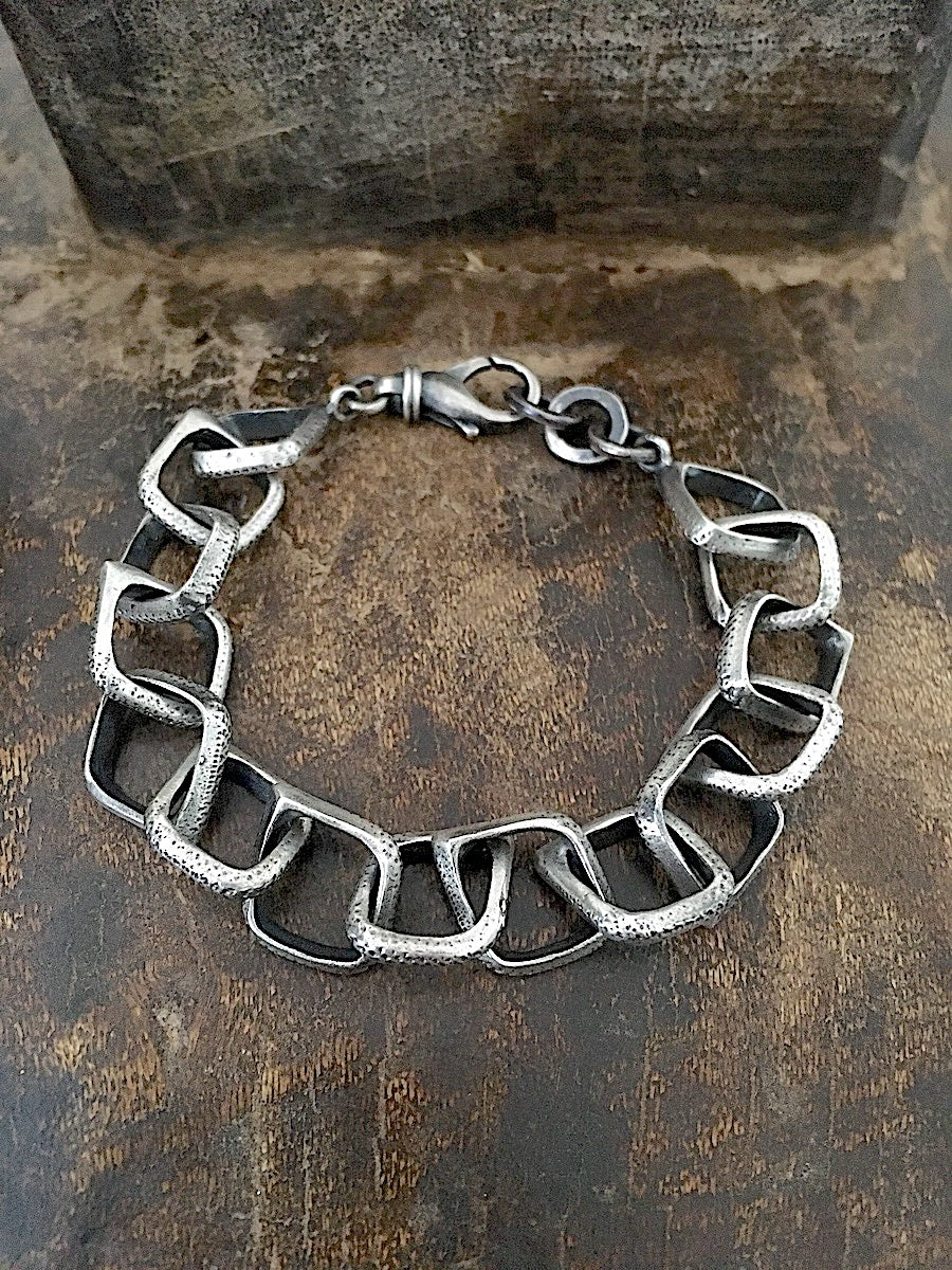 Open Diamond Link Bracelet