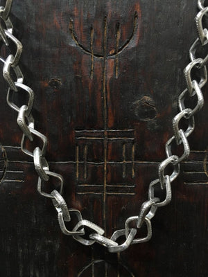 open-diamond-link-necklace