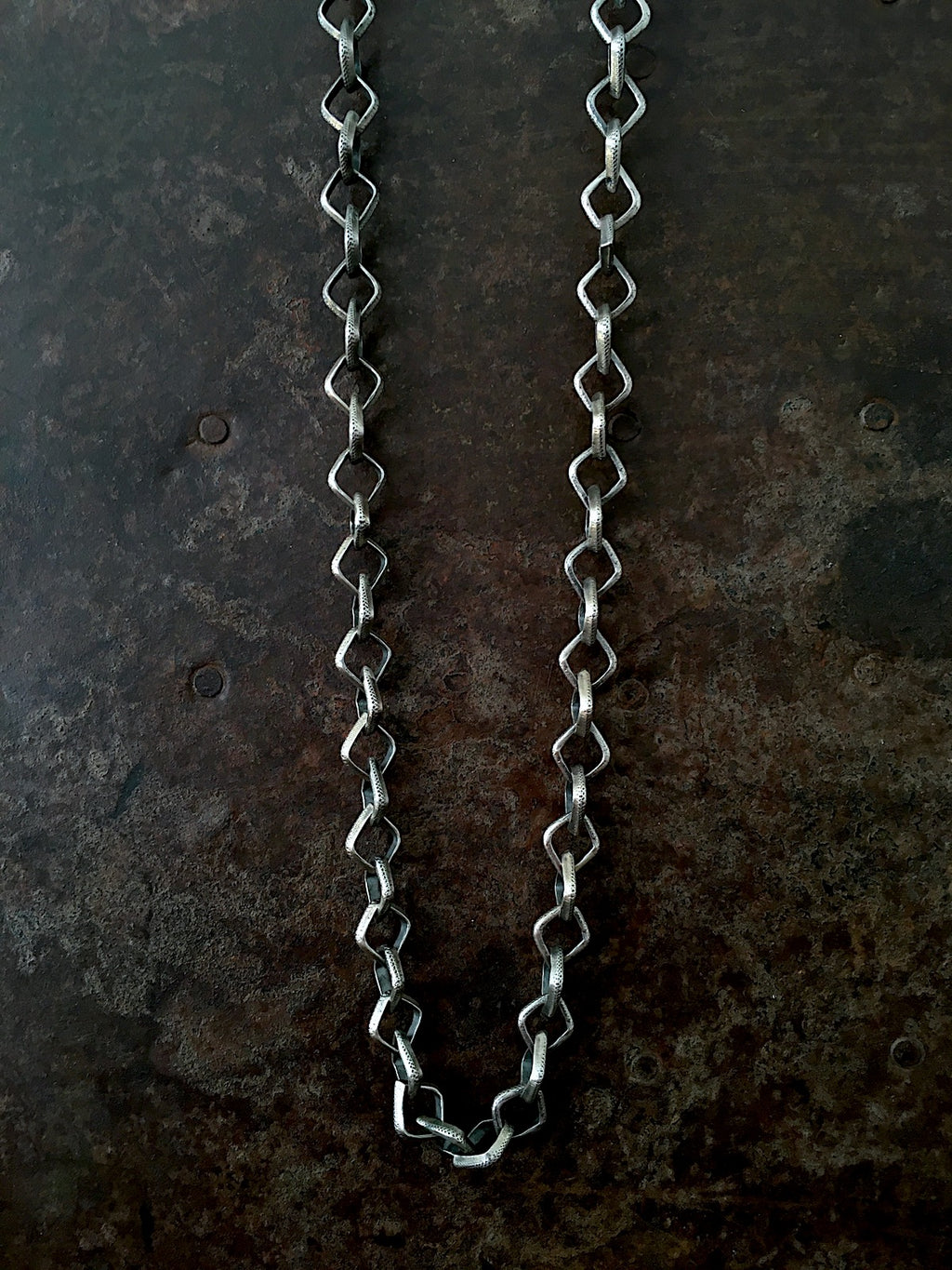 Open Diamond Link Necklace