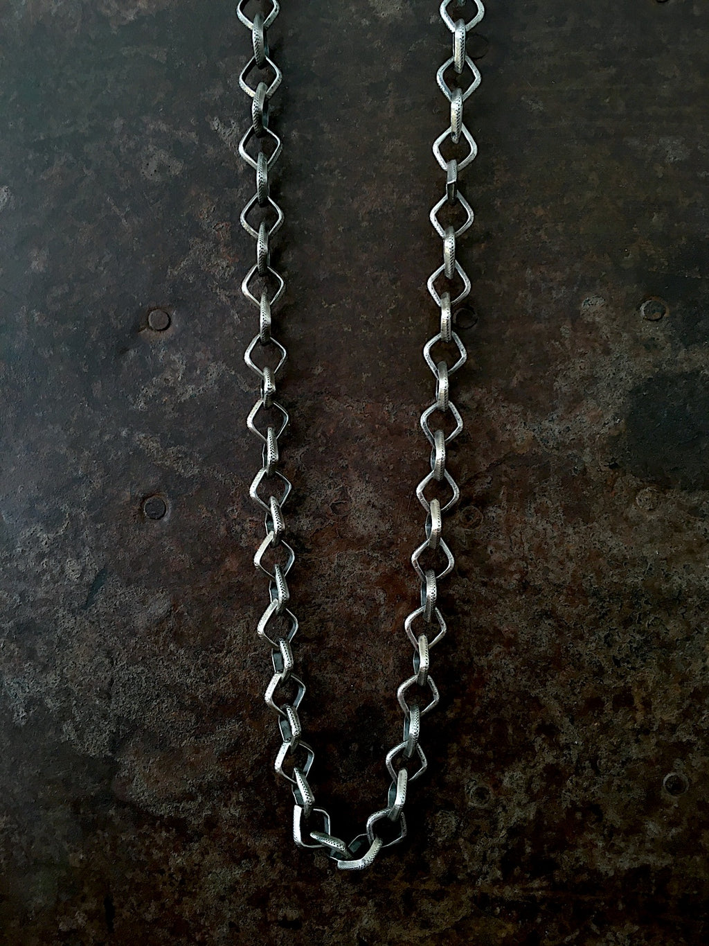Open Diamond Link Necklace