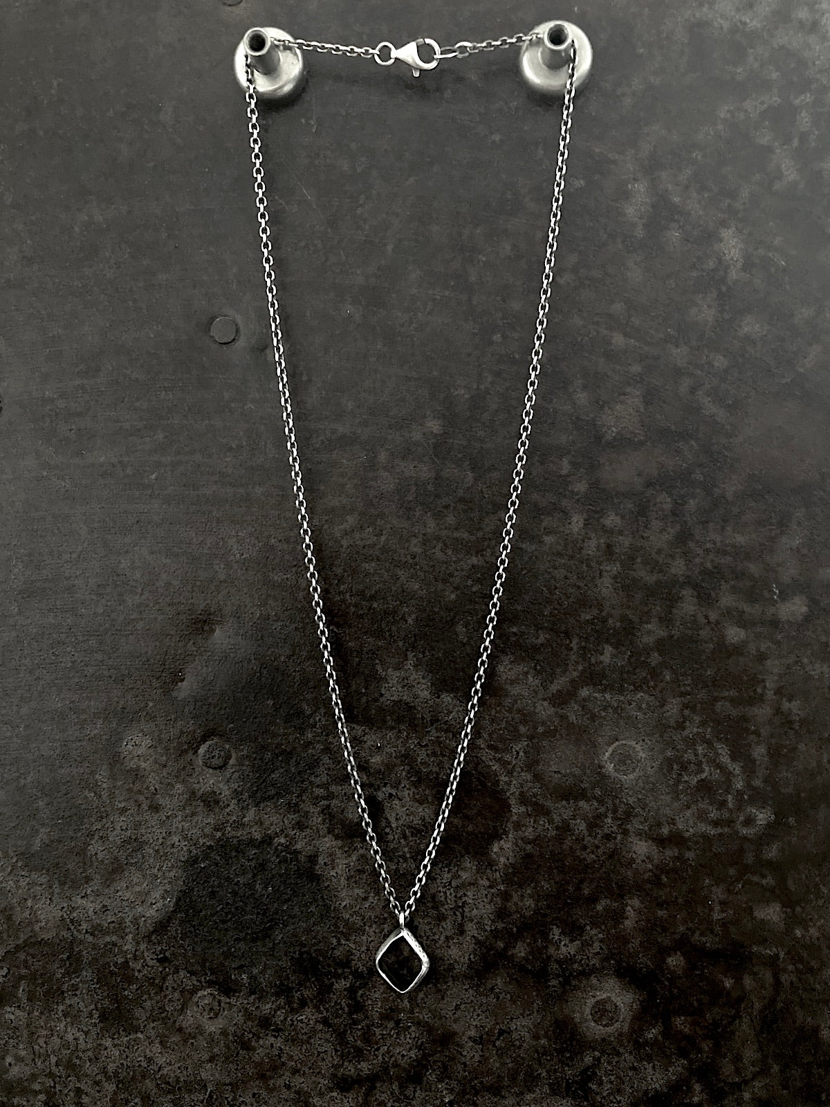 Open Diamond Link Pendant