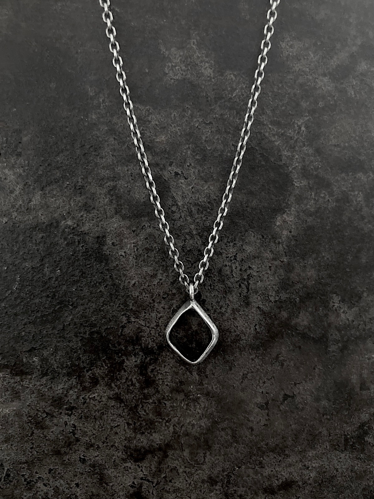 Open Diamond Link Pendant