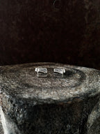 Redwood Square Studs Silver