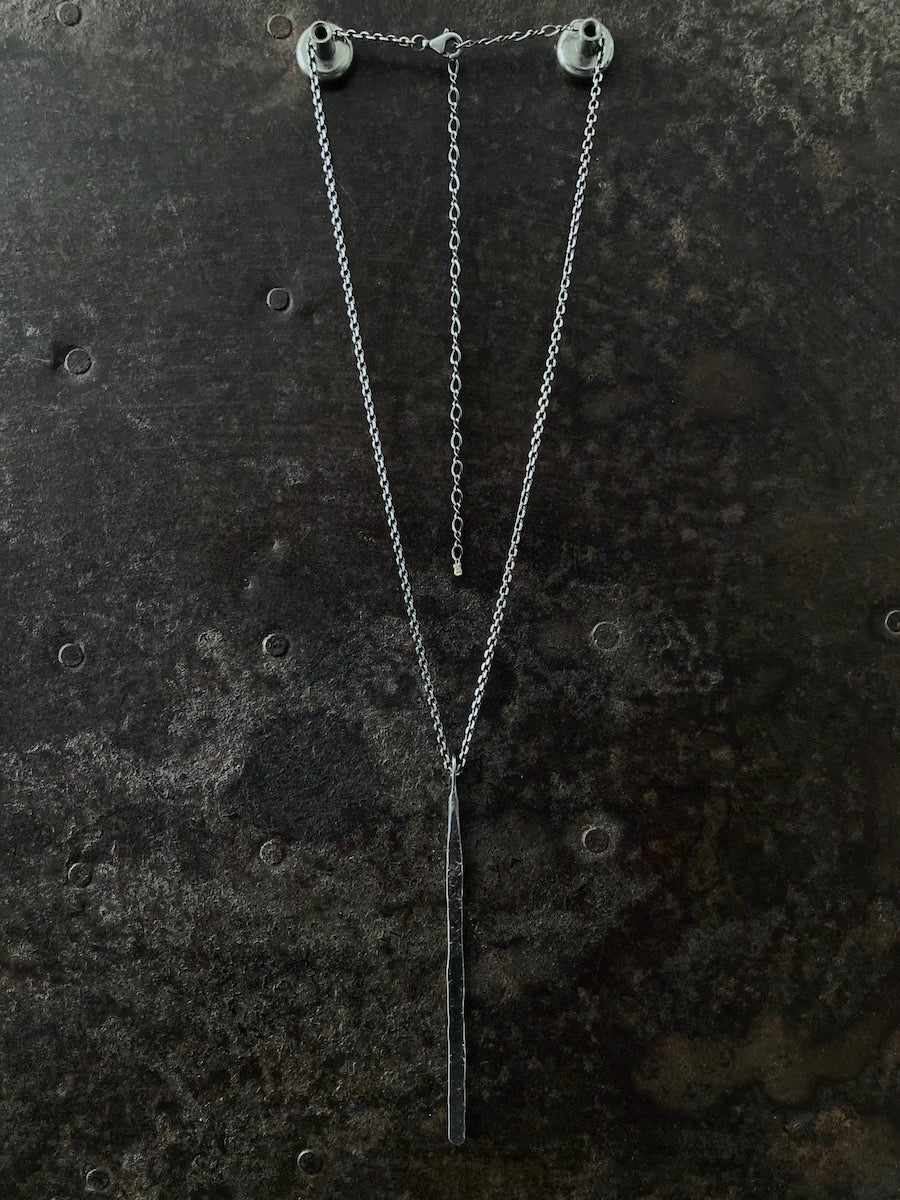 Sliver of Silver Long Pendant