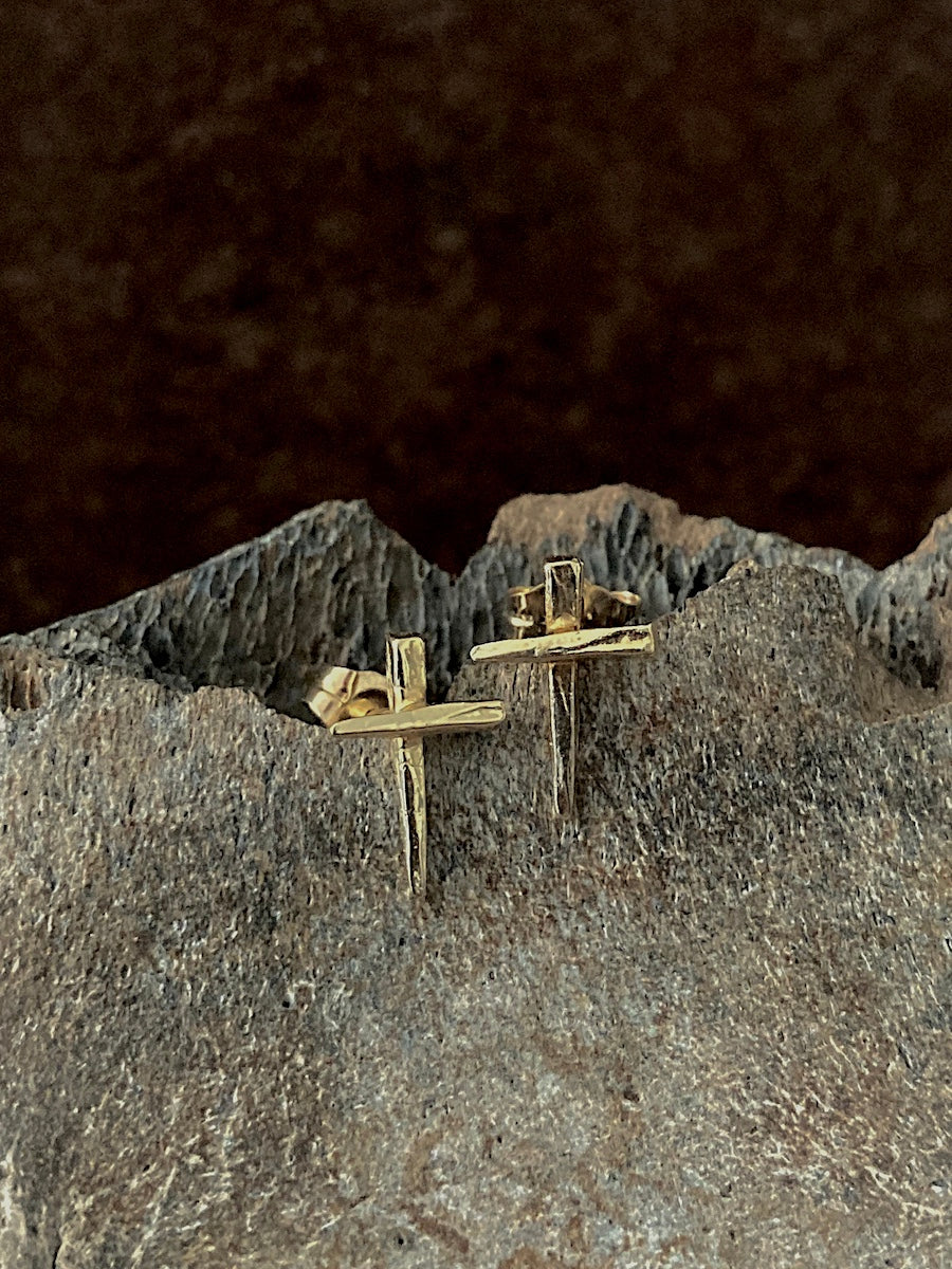 Spiked Cross Studs
