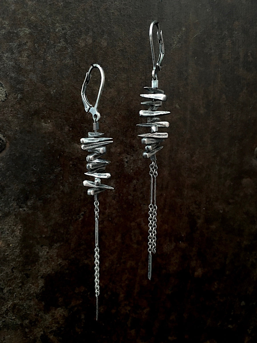 Spike Earrings silver