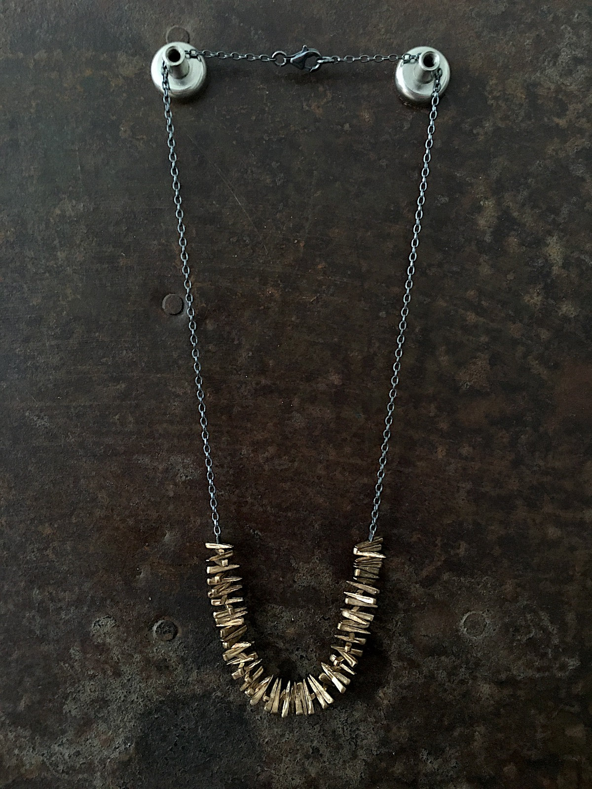 Spike Necklace bronze